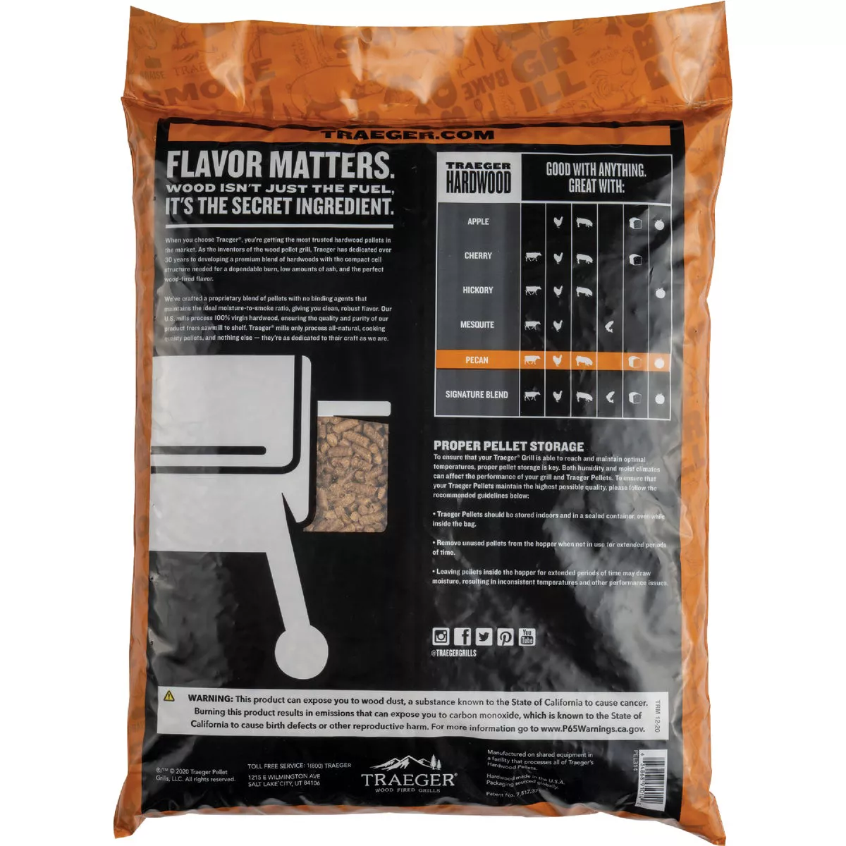 Traeger 20 Lb. Pecan All-Natural Wood Grilling Pellets - photo 2