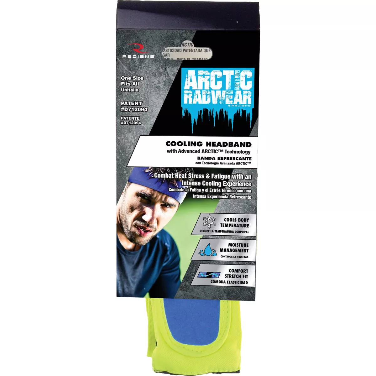 Radians Arctic Radwear Hi-Vis Green Cooling Headband - photo 2