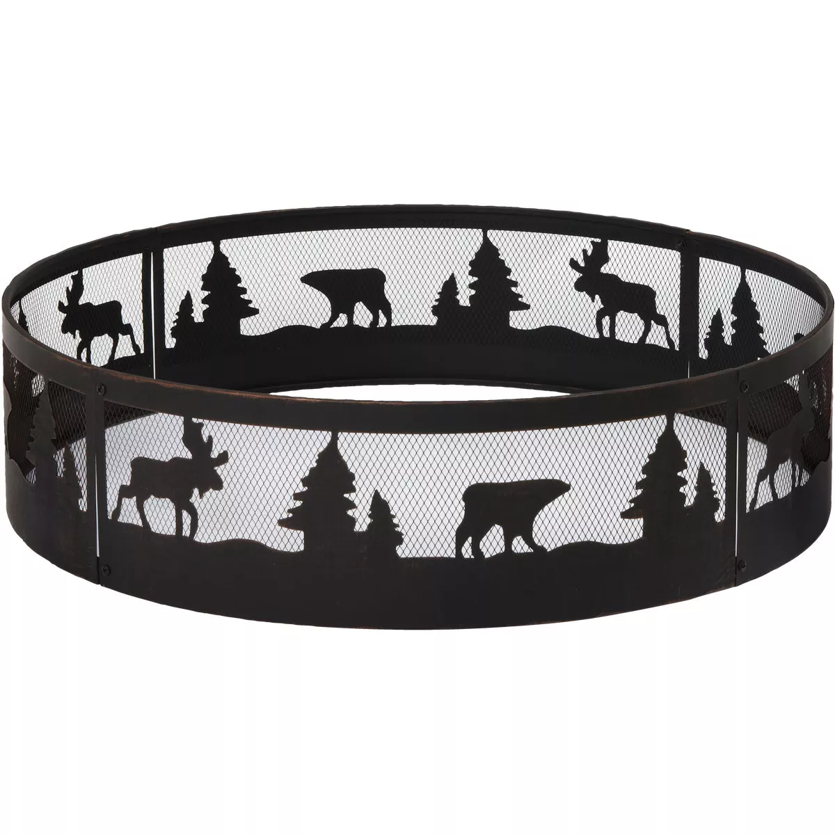 Outdoor Expressions 36 In. Antique Bronze Steel Fire Ring - photo 5