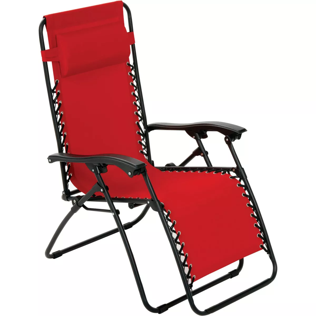 Outdoor Expressions Zero Gravity Relaxer Red Convertible Lounge Chair - photo 5