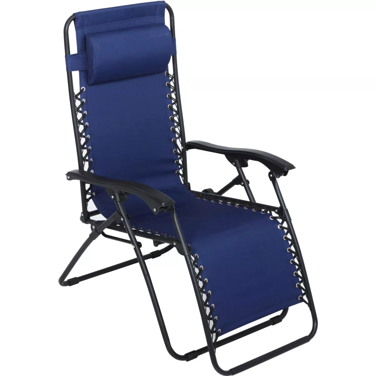 Outdoor Expressions Zero Gravity Relaxer Dark Blue Convertible Lounge Chair - photo 4