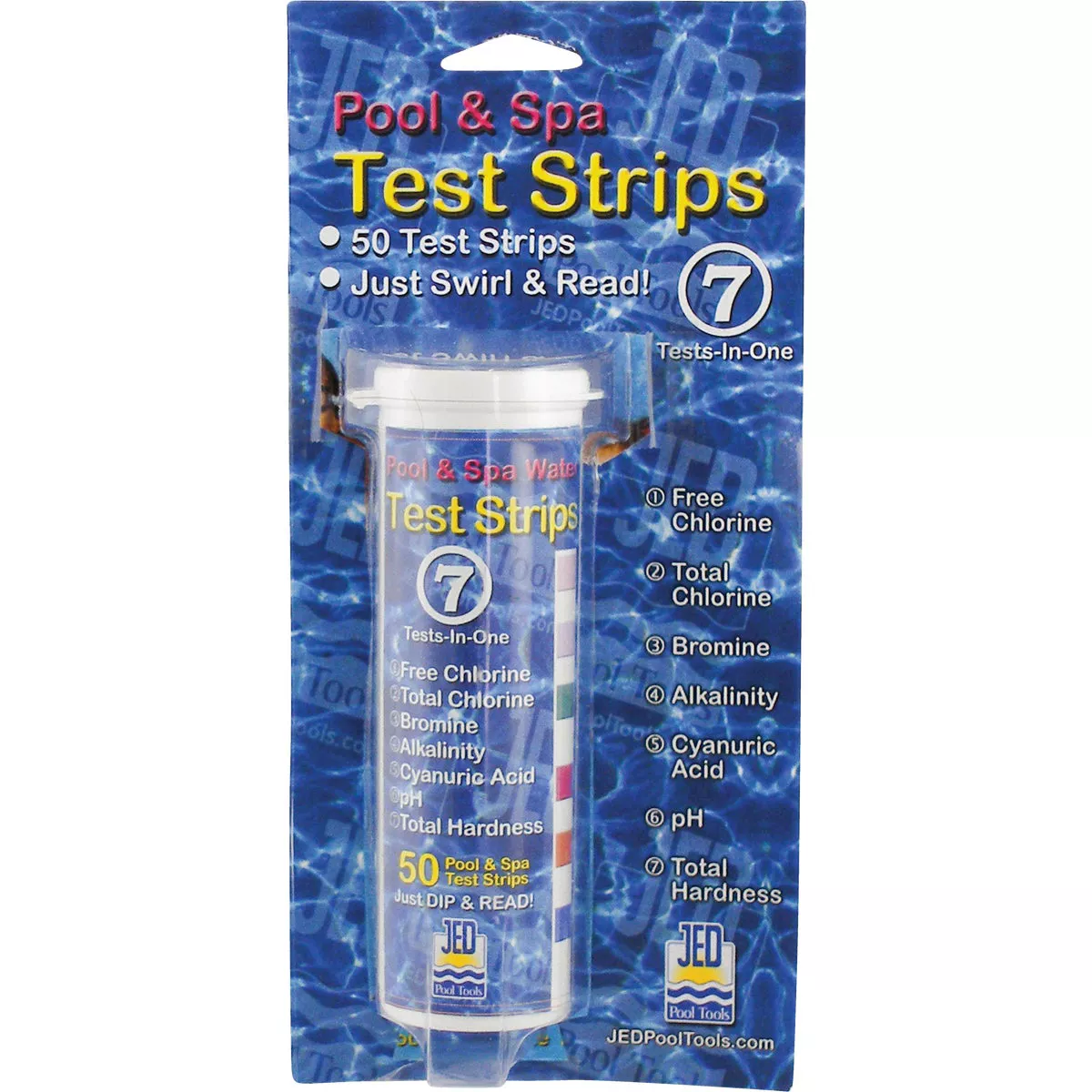 JED Pool and Spa 7 Tests-In-One Strips 50 Ct.