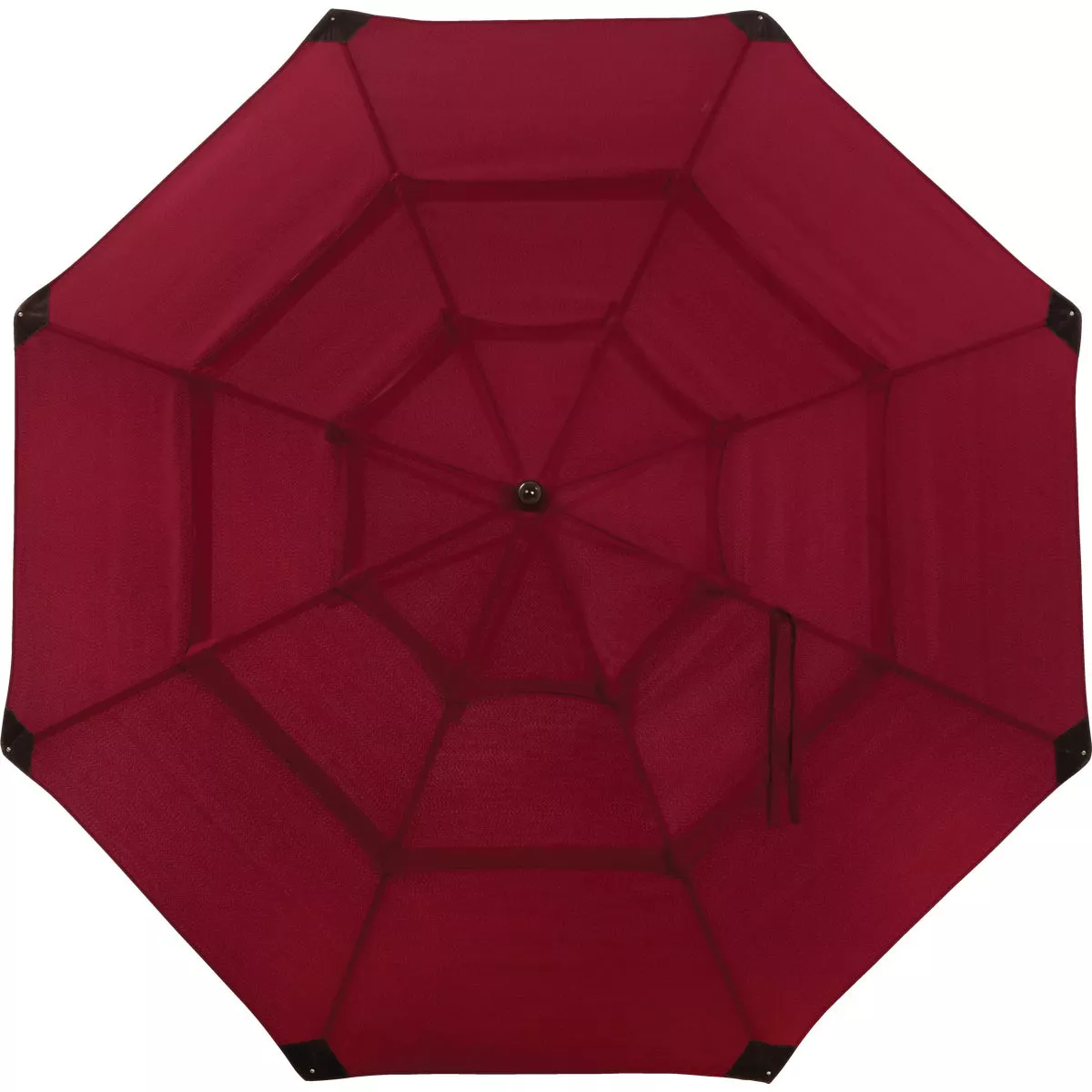 Outdoor Expressions 9 Ft. 3-Tier Tilt/Pulley Burgundy Patio Umbrella - photo 2