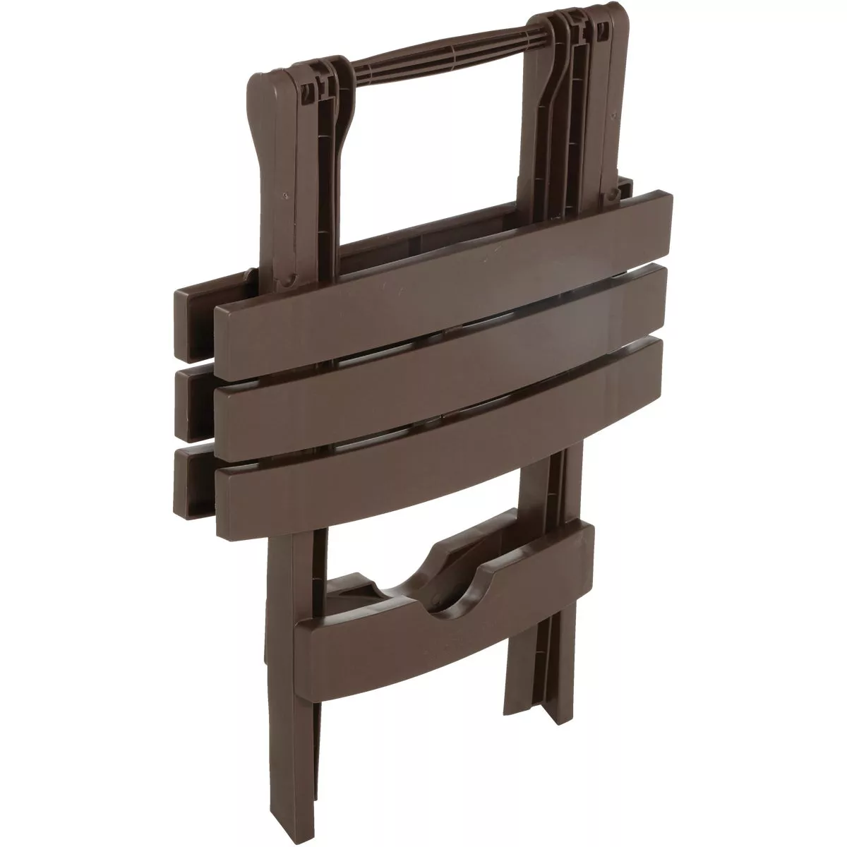 Adams Quik-Fold Brown 15 In. x 17.5 In. Rectangle Resin Folding Side Table - photo 2