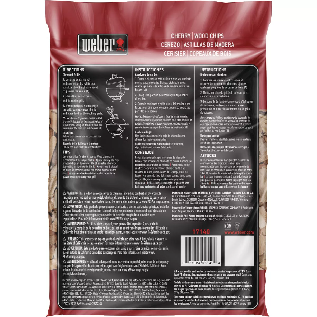 Weber 192 Cu. In. Cherry Wood Chips - photo 5