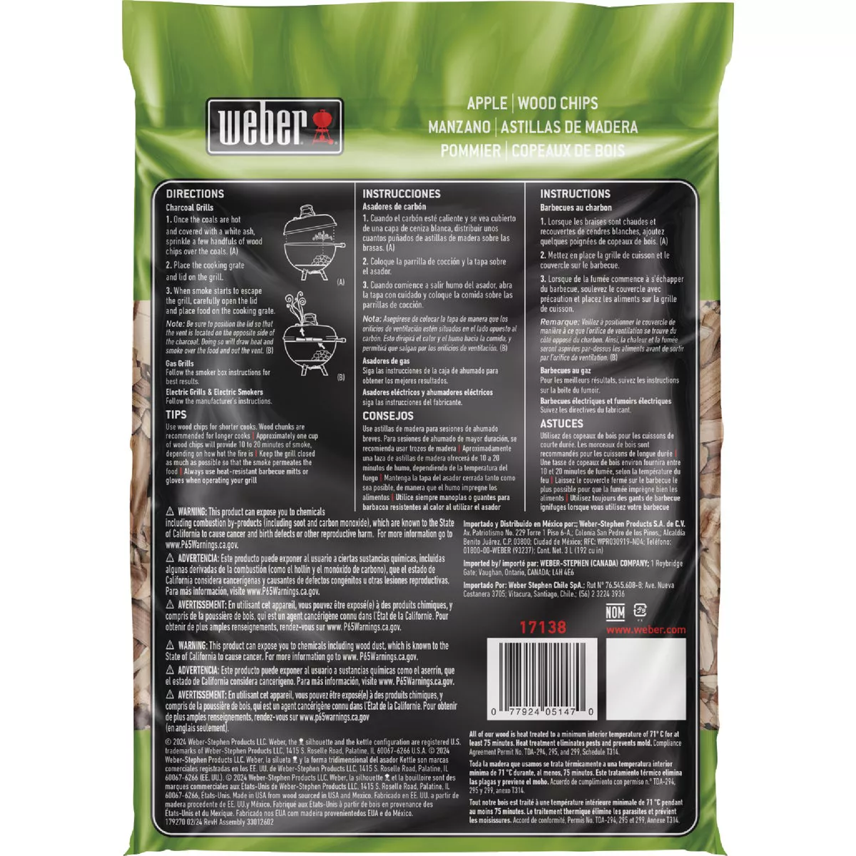 Weber 192 Cu. In. Apple Wood Chips - photo 5