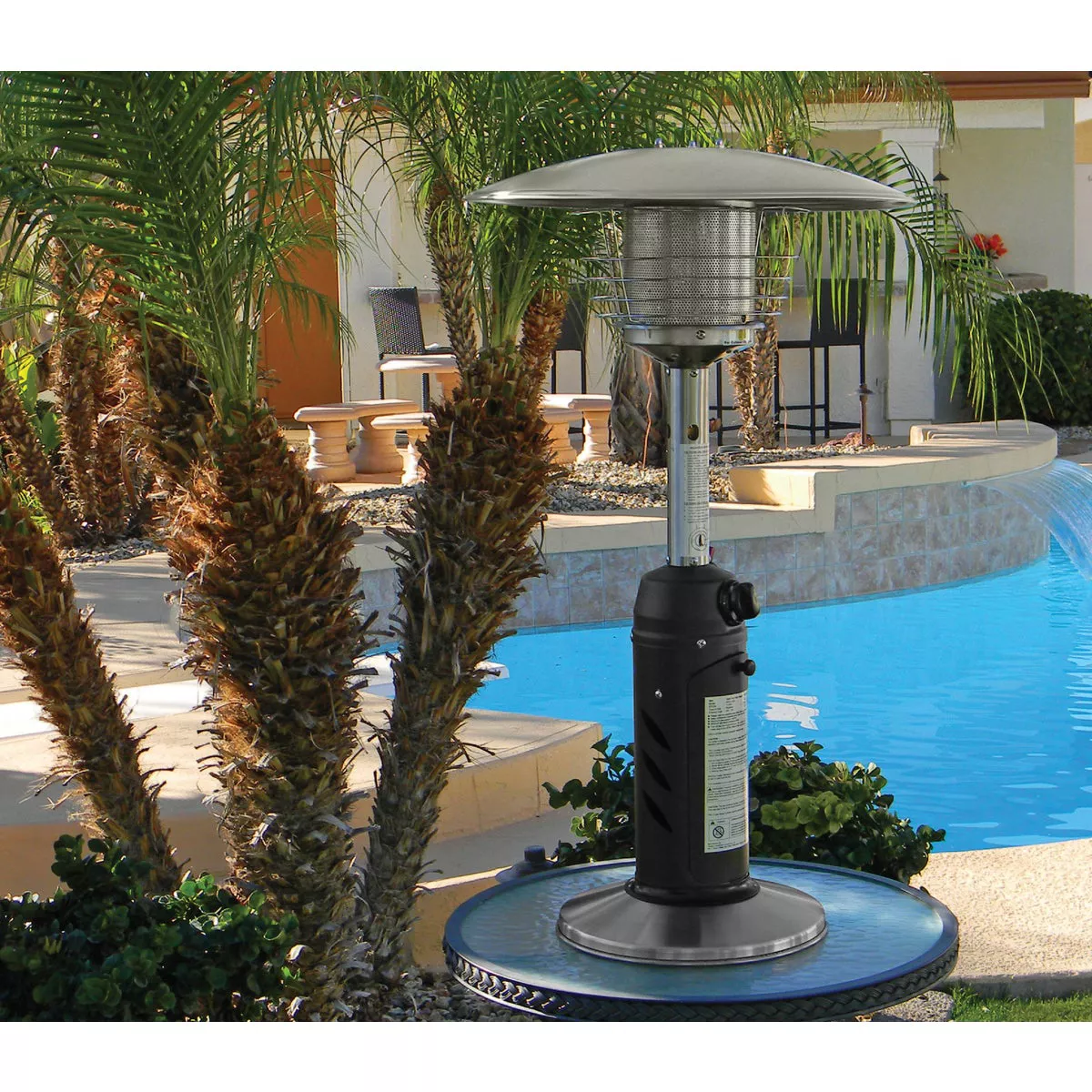 Hiland 11,000 BTU Black Stainless Steel Tabletop Patio Heater - photo 2