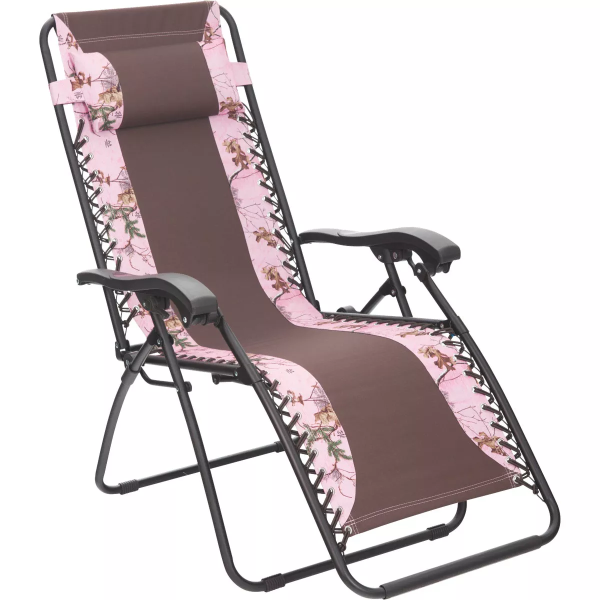 Outdoor Expressions RealTree Zero Gravity Relaxer Pink/Brown Camo Convertible Lounge Chair - photo 3