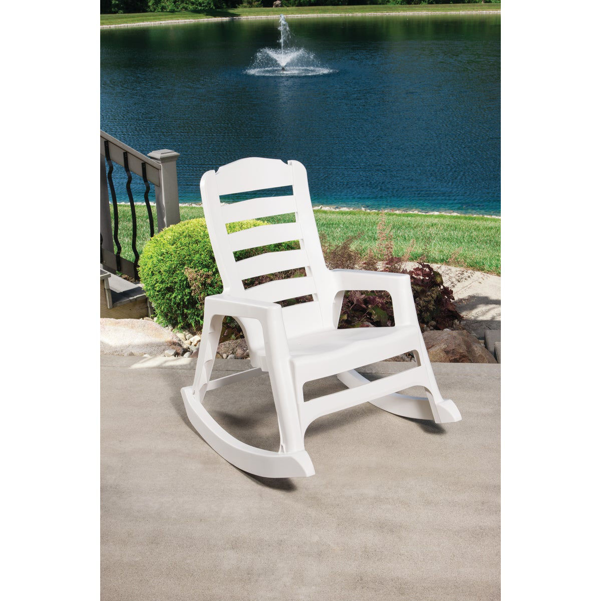 Large white rocking discount chair