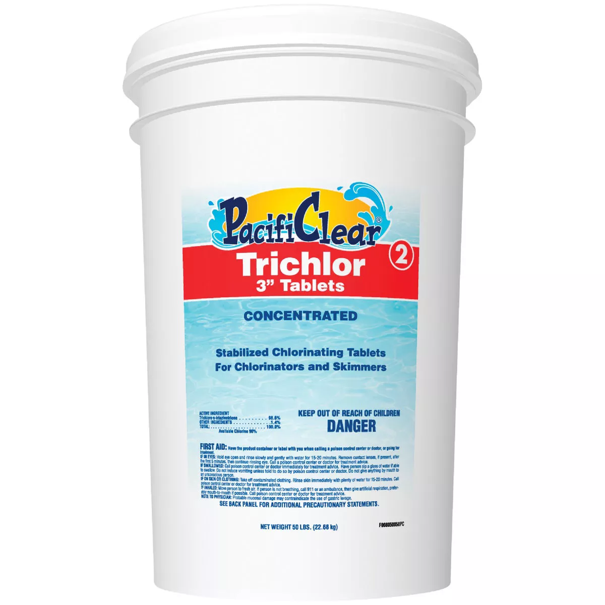 PacifiClear 3 In. 50 Lb. Trichlor Chlorine Tablet