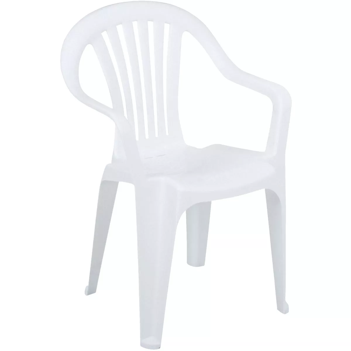 Adams White Resin Low Back Stackable Chair Do it Best