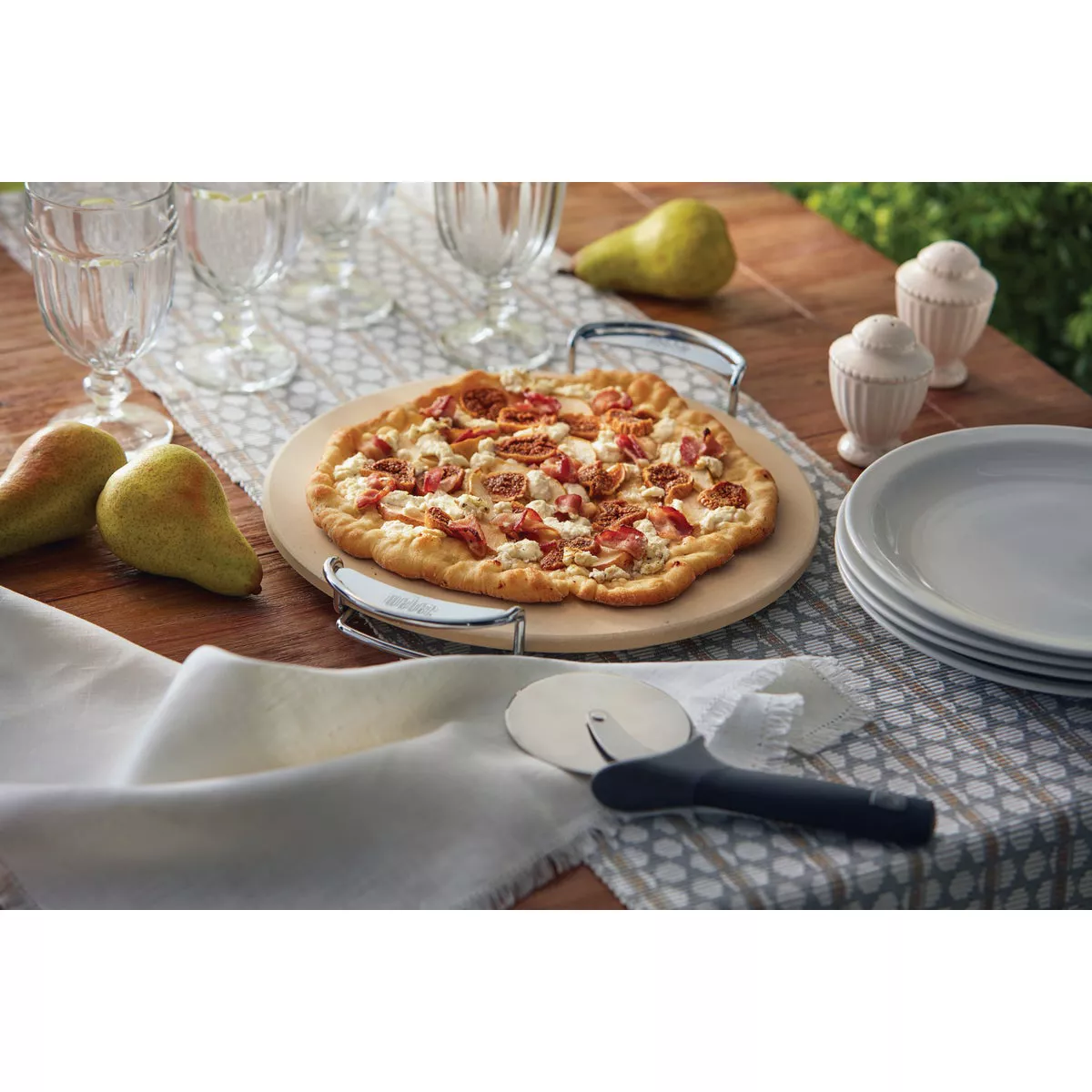 Weber 14 In. Cordierite Stone Gourmet Barbeque System Pizza Grilling Stone - photo 8