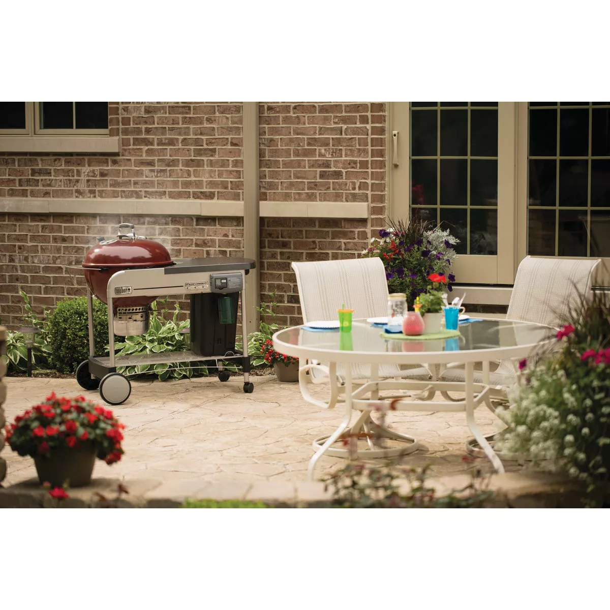 Weber Performer Deluxe 22 In. Charcoal Grill, Crimson - photo 2
