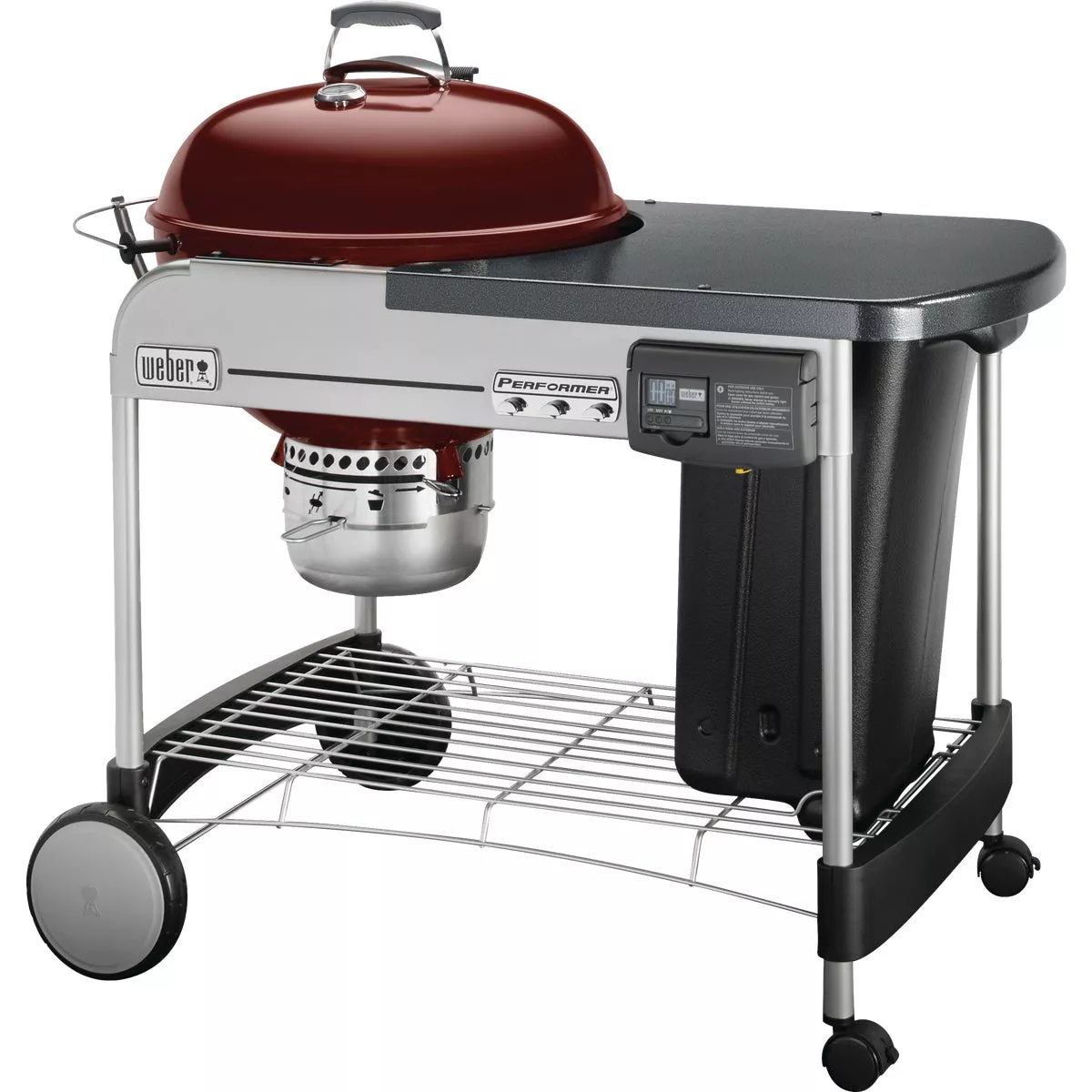 Weber Performer Deluxe 22 In. Charcoal Grill, Crimson - photo 3