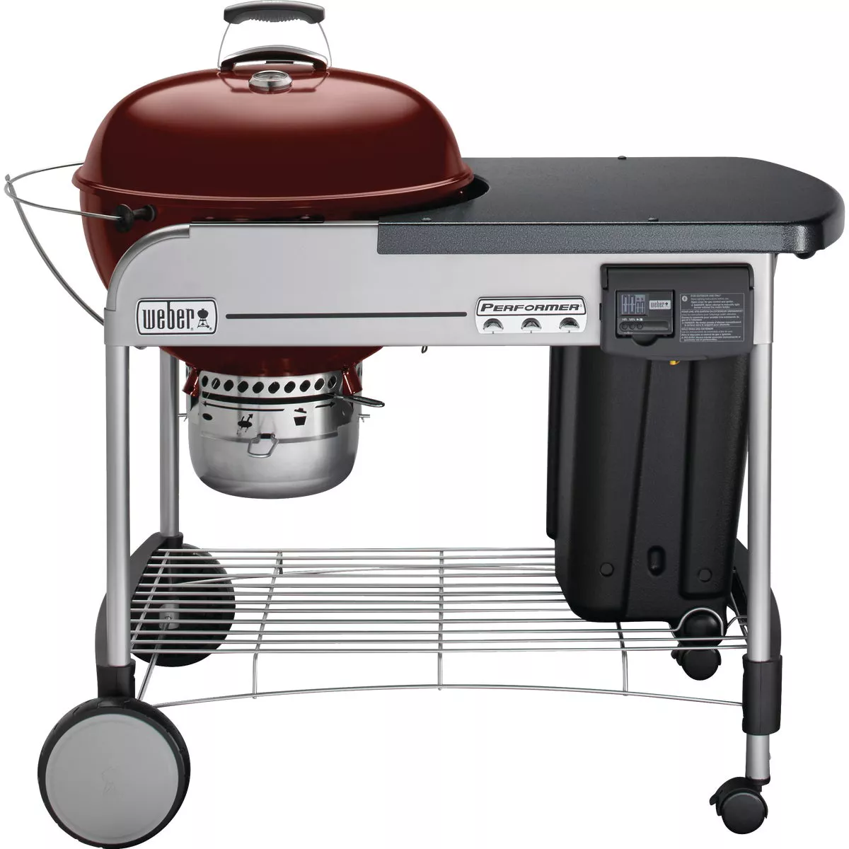 Weber Performer Deluxe 22 In. Charcoal Grill, Crimson - photo 4