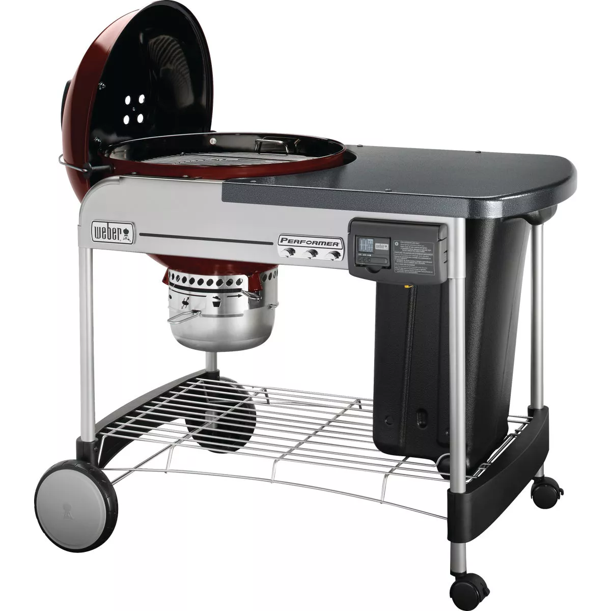 Weber Performer Deluxe 22 In. Charcoal Grill, Crimson - photo 5