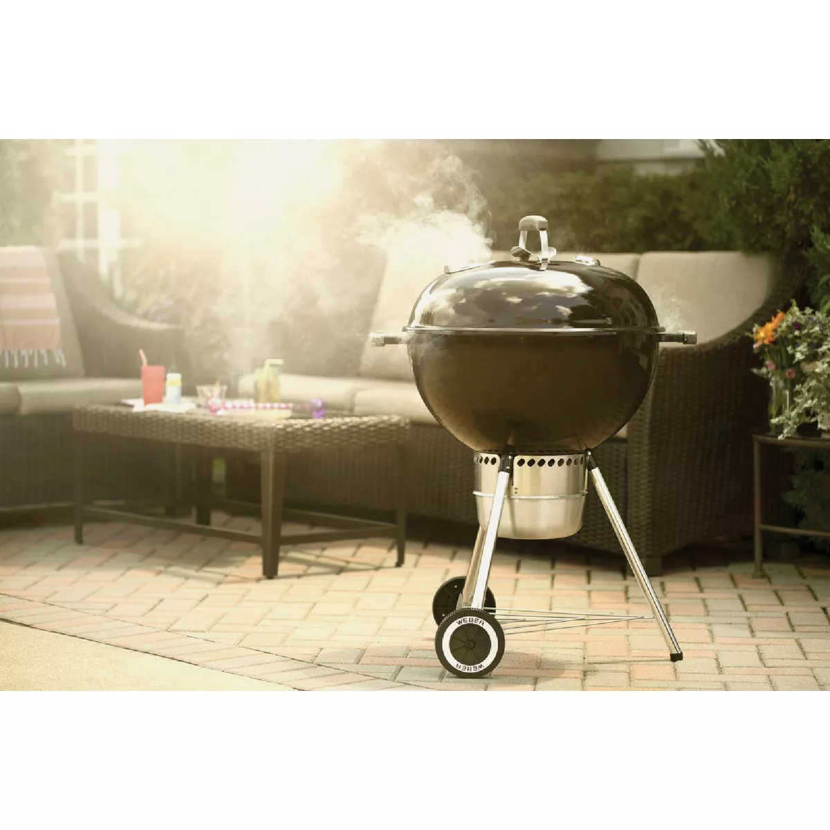 Weber Original Kettle Premium 22 In. Charcoal Grill, Black - photo 4