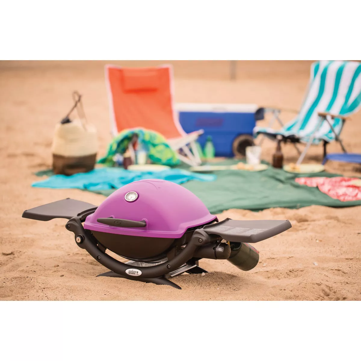 Weber Q 1200 1-Burner Pink 8,500-BTU LP Gas Grill - photo 6