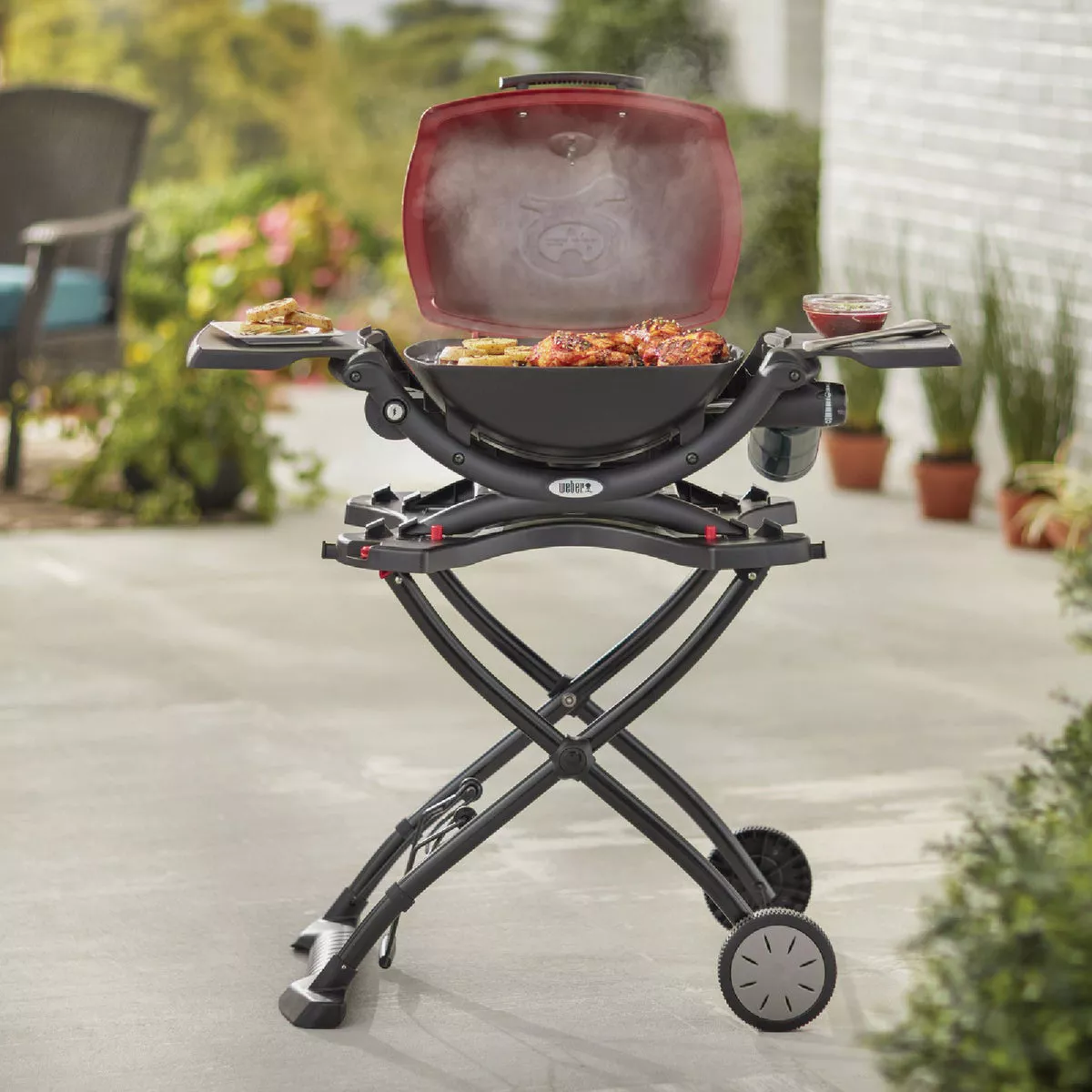 Weber Q 1200 1-Burner Crimson 8,500-BTU LP Gas Grill - photo 5