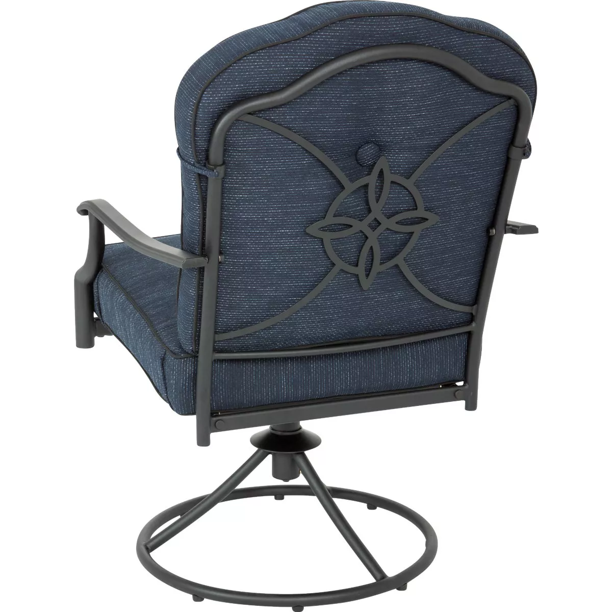 Outdoor Expressions Woodbridge 5-Piece Swivel Chair Dining Set with Cushions - photo 5