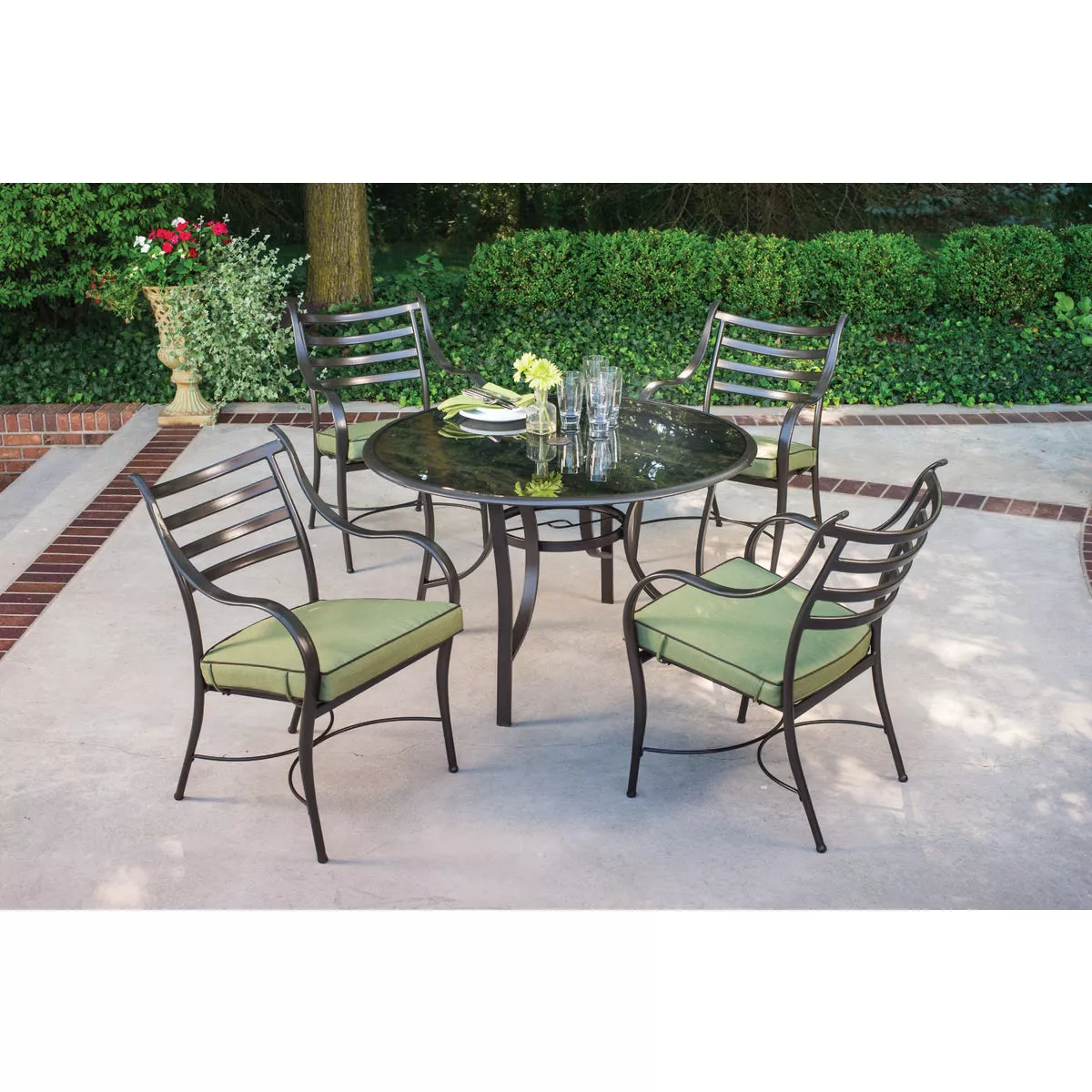Outdoor Expressions South Beach 5-Piece Dining Set with Cushions - photo 10