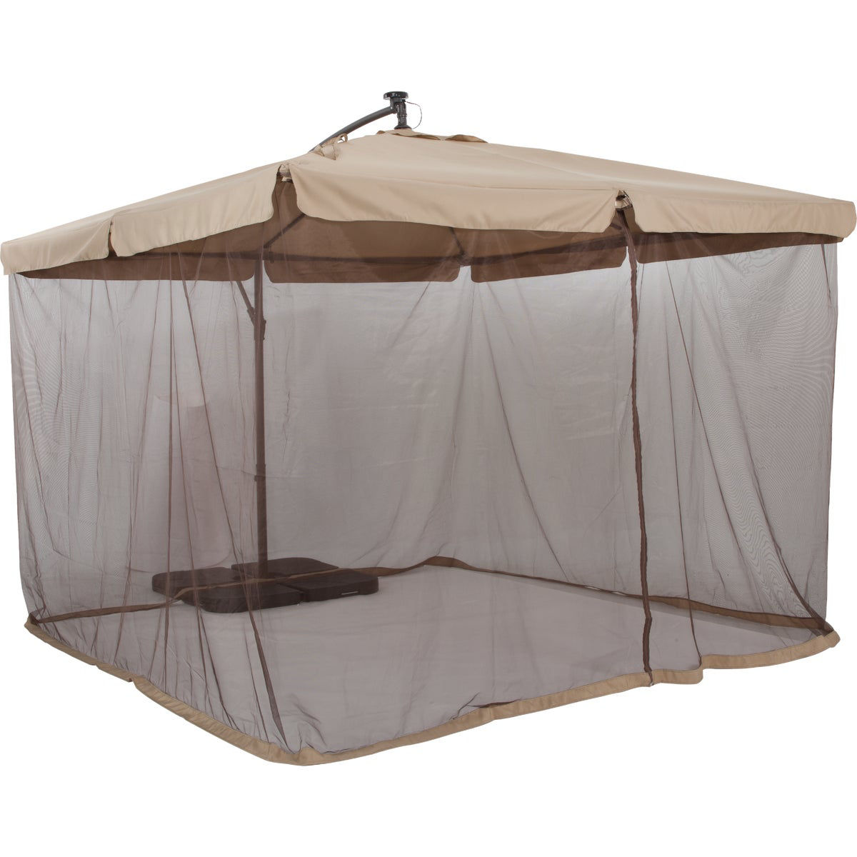 Outdoor Expressions 10 Ft. Gazebo Offset Tan Patio Umbrella | Do it Best