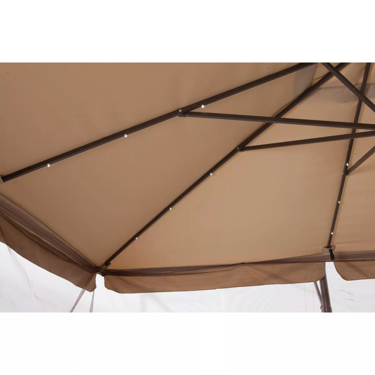 Outdoor Expressions 10 Ft. Gazebo Offset Tan Patio Umbrella - photo 2