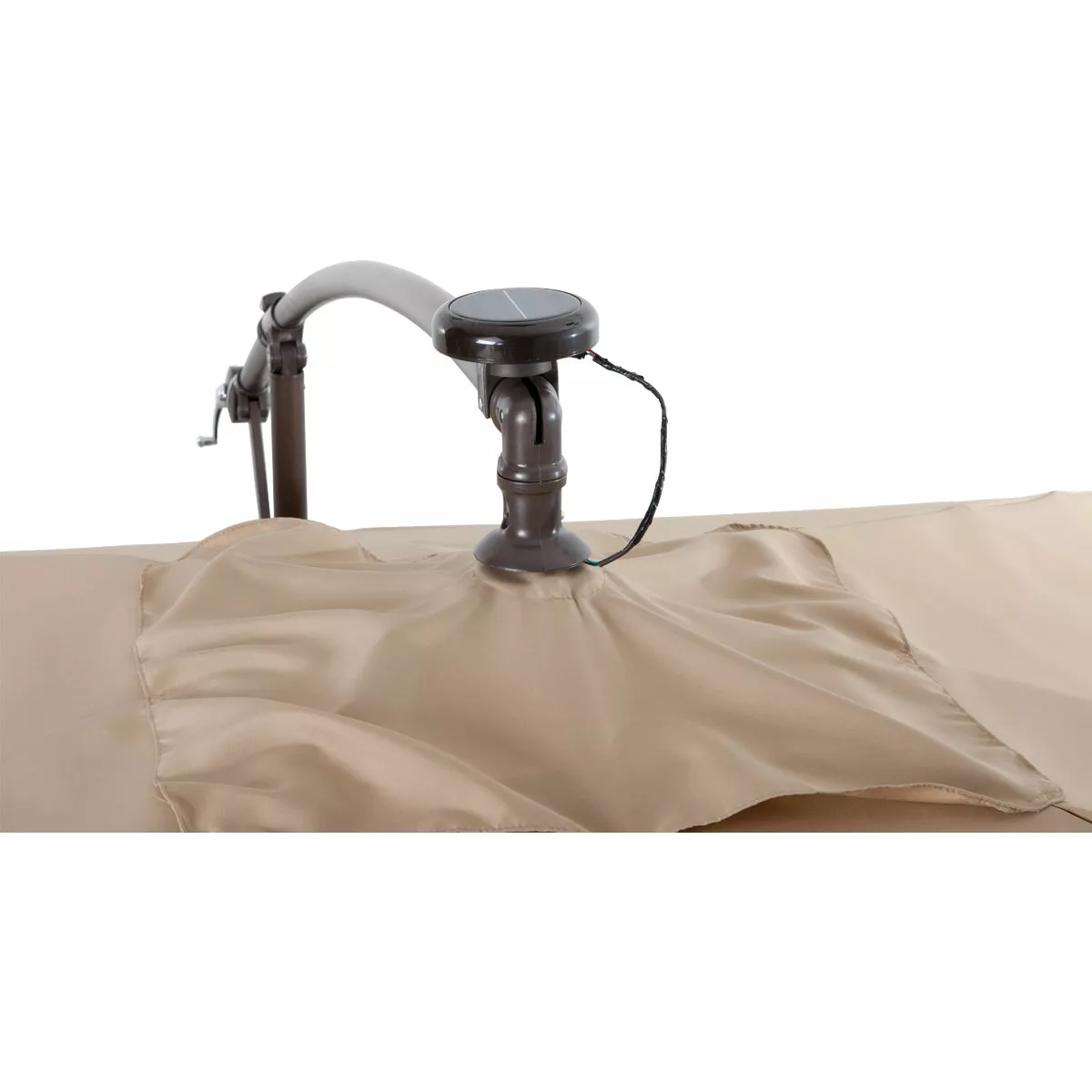 Outdoor Expressions 10 Ft. Gazebo Offset Tan Patio Umbrella - photo 3