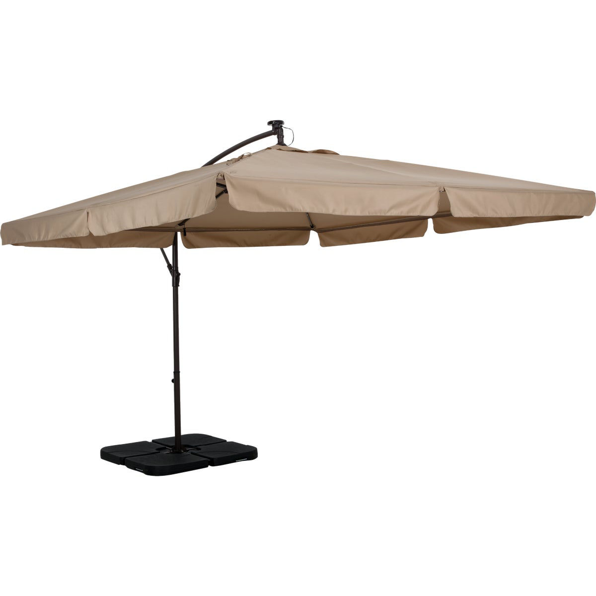 Outdoor Expressions 10 Ft. Gazebo Offset Tan Patio Umbrella
