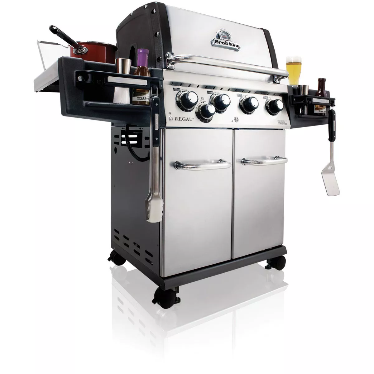Broil King Regal S440 Pro 4-Burner Stainless Steel 50,000-BTU LP Gas Grill with 10,000-BTU Side -Burner - photo 4