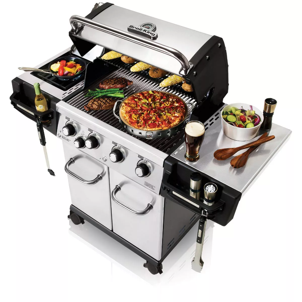 Broil King Regal S440 Pro 4-Burner Stainless Steel 50,000-BTU LP Gas Grill with 10,000-BTU Side -Burner - photo 5