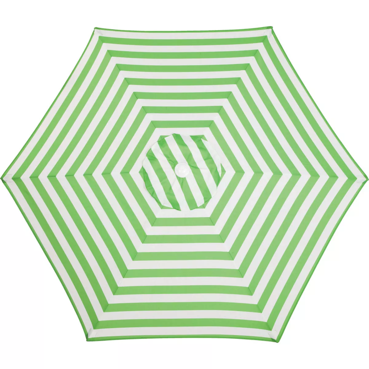 Outdoor Expressions 7.5 Ft. Tilt/Crank Green Striped Patio Umbrella - photo 4