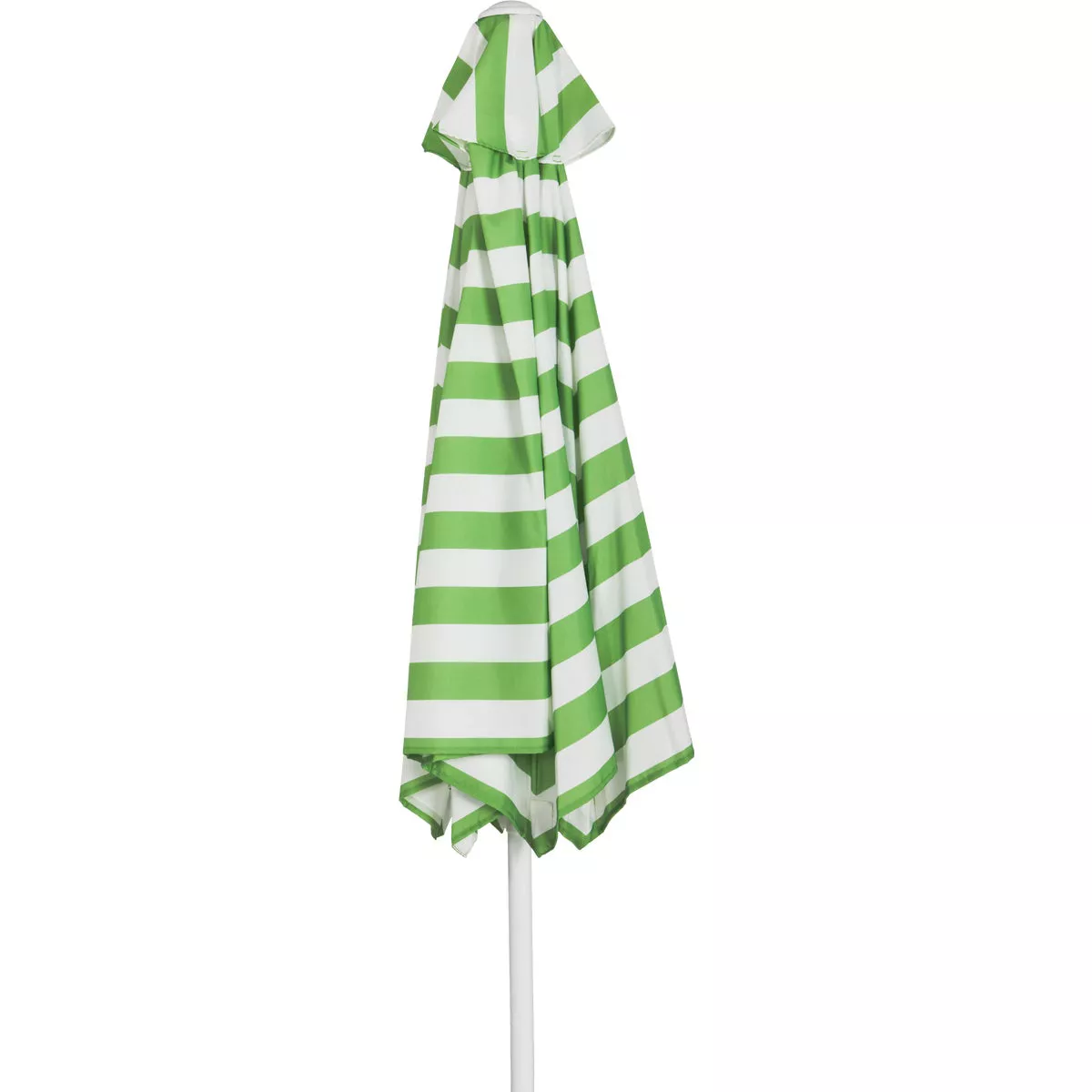 Outdoor Expressions 7.5 Ft. Tilt/Crank Green Striped Patio Umbrella - photo 5