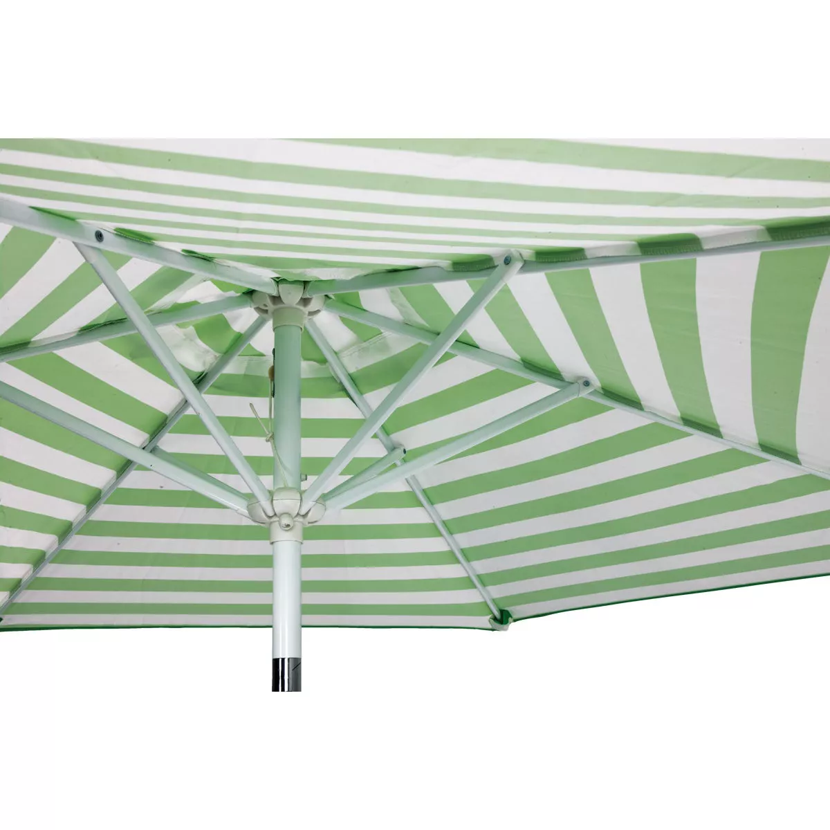 Outdoor Expressions 7.5 Ft. Tilt/Crank Green Striped Patio Umbrella - photo 6