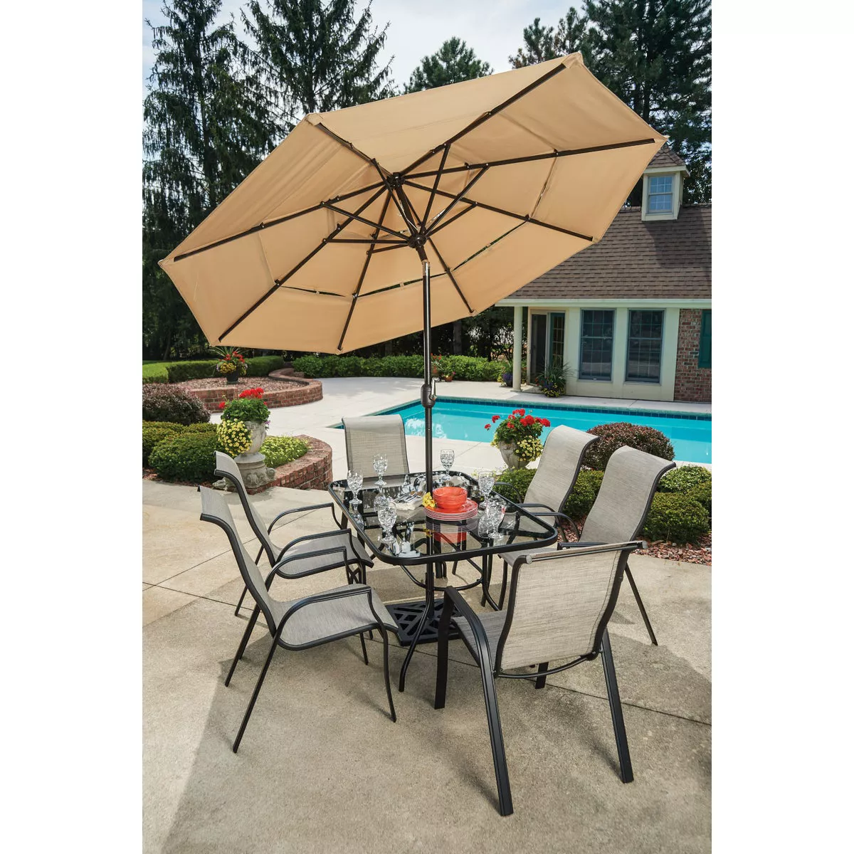 Outdoor Expressions Galveston Rectangular Table - photo 3