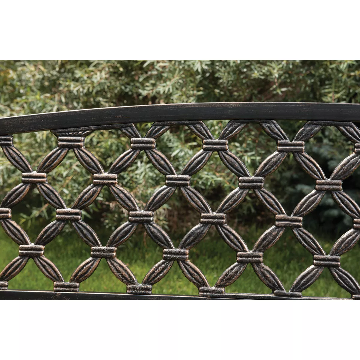 Outdoor Expressions Antique Bronze Steel Bronze Glider - photo 4