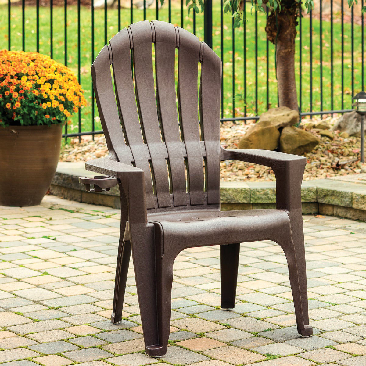 Adams adirondack chair with best sale cup holder