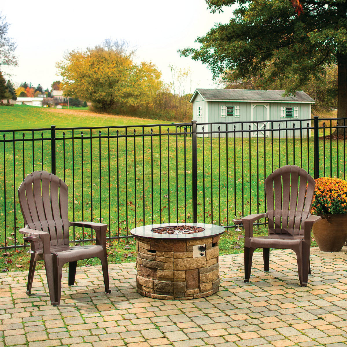 Adams Big Easy Earth Brown Resin Adirondack Chair Do it Best