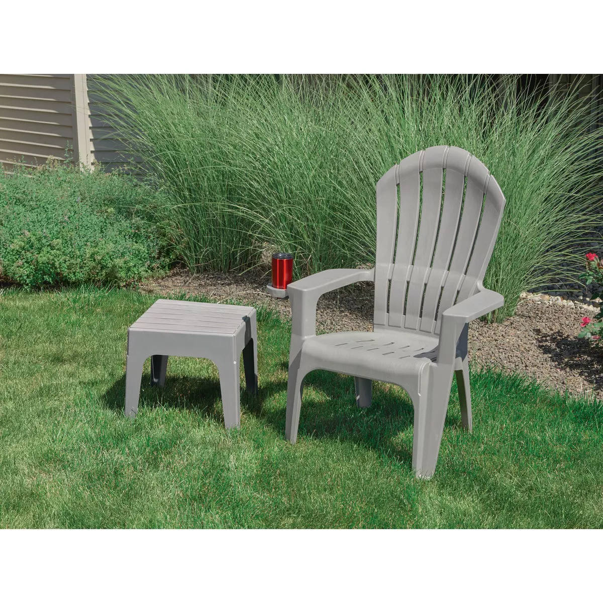 Adams Big Easy Gray Resin Adirondack Chair - photo 4