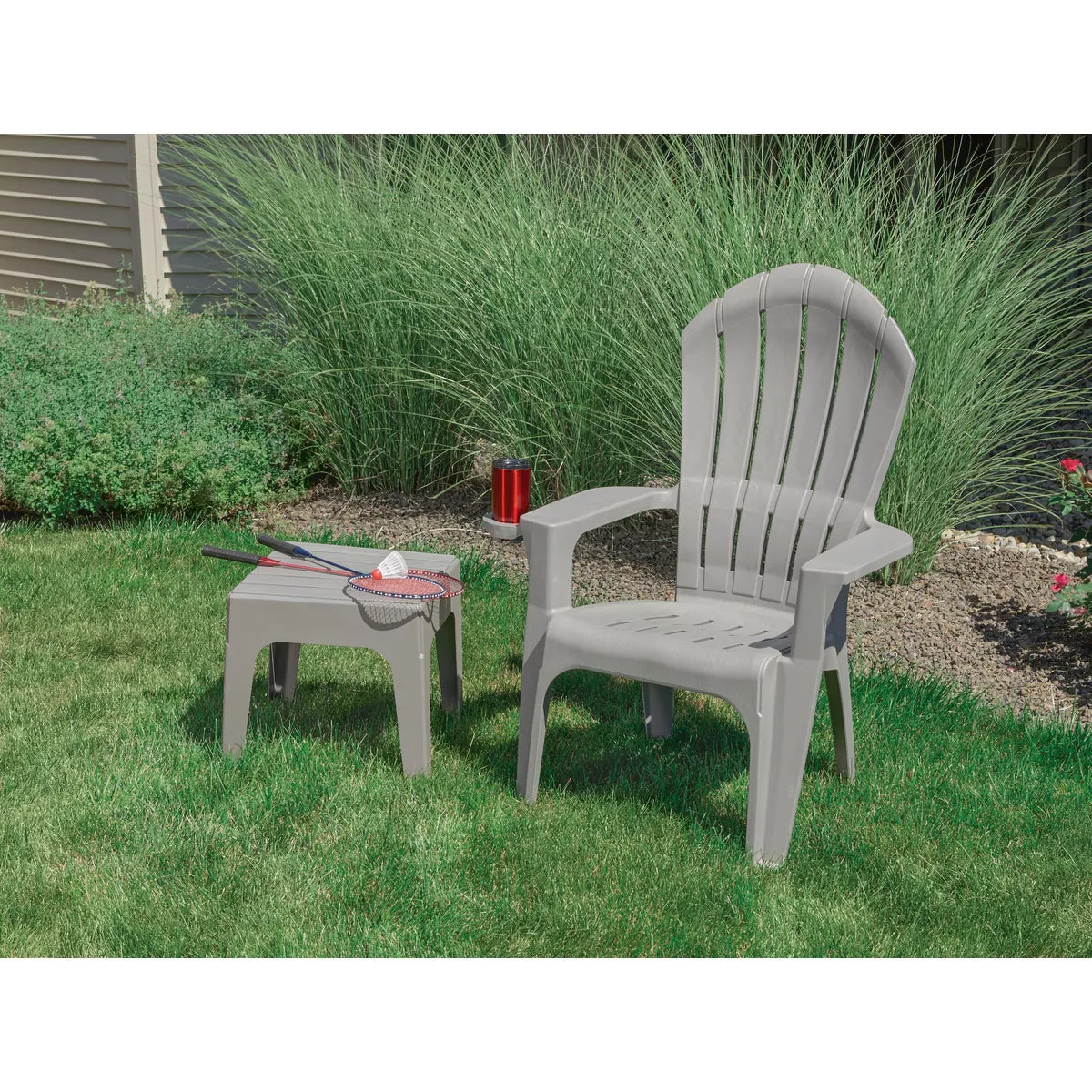 Adams Big Easy Gray Resin Adirondack Chair - photo 5