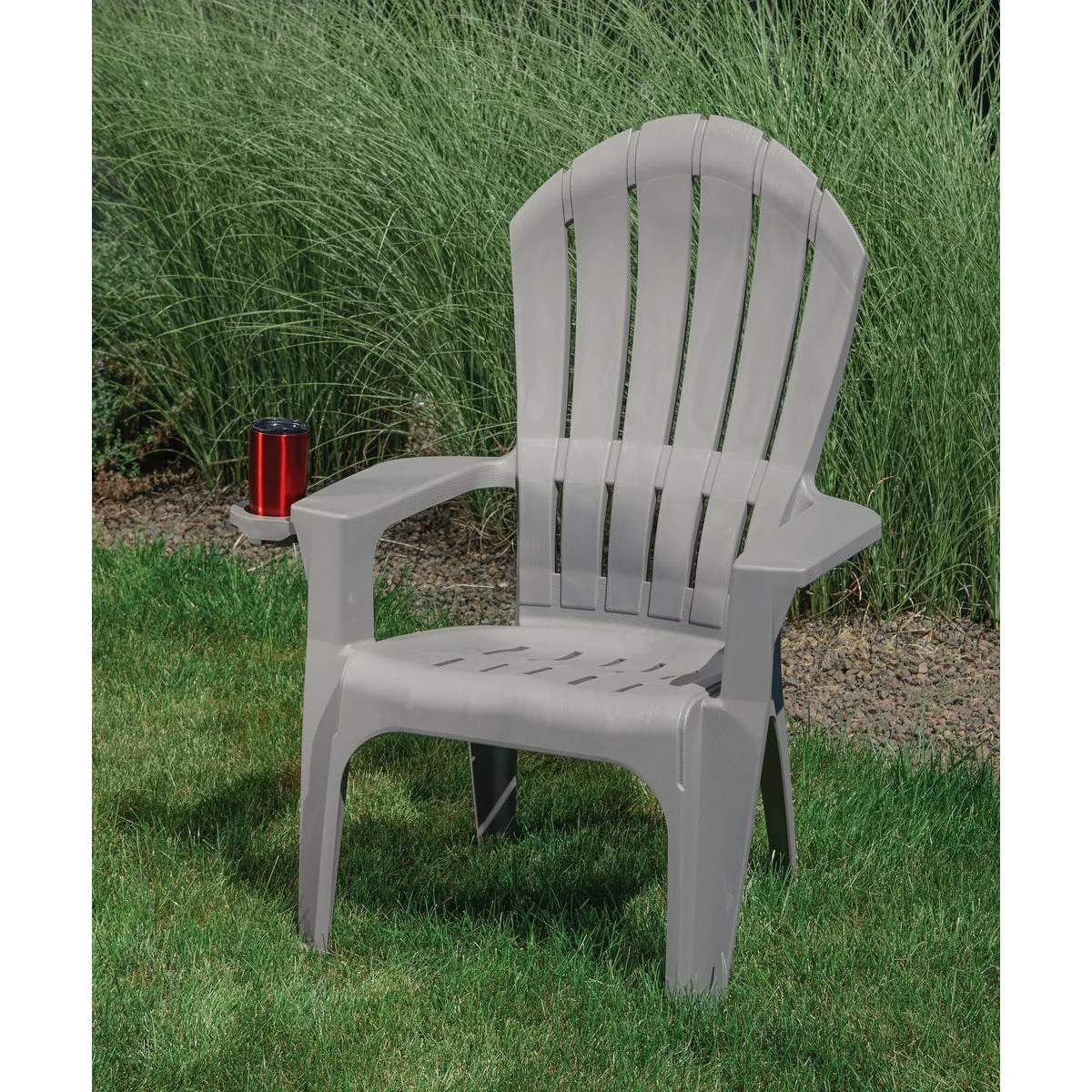 Adams Big Easy Gray Resin Adirondack Chair - photo 2