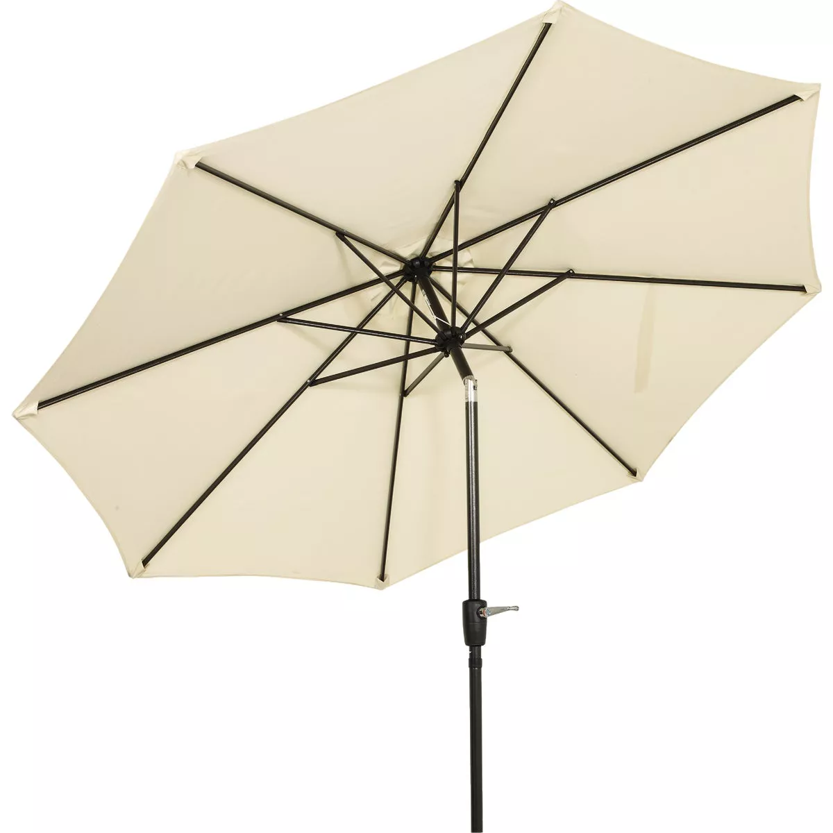 Outdoor Expressions 9 Ft. Aluminum Tilt/Crank Cream Patio Umbrella - photo 4