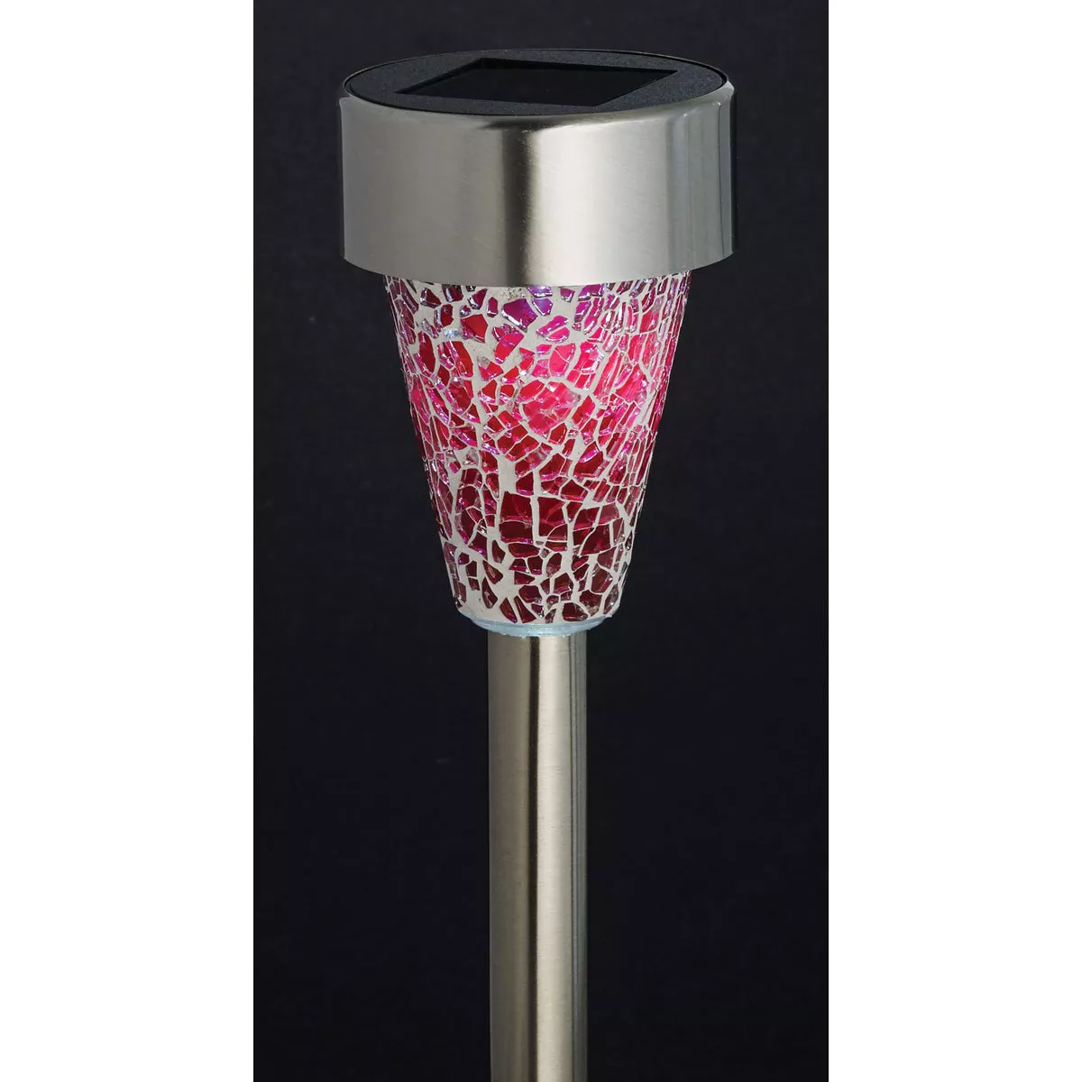 Outdoor Expressions Green, Red, or Purple 2.10 Lumens Stainless Steel Solar Path Light - photo 4