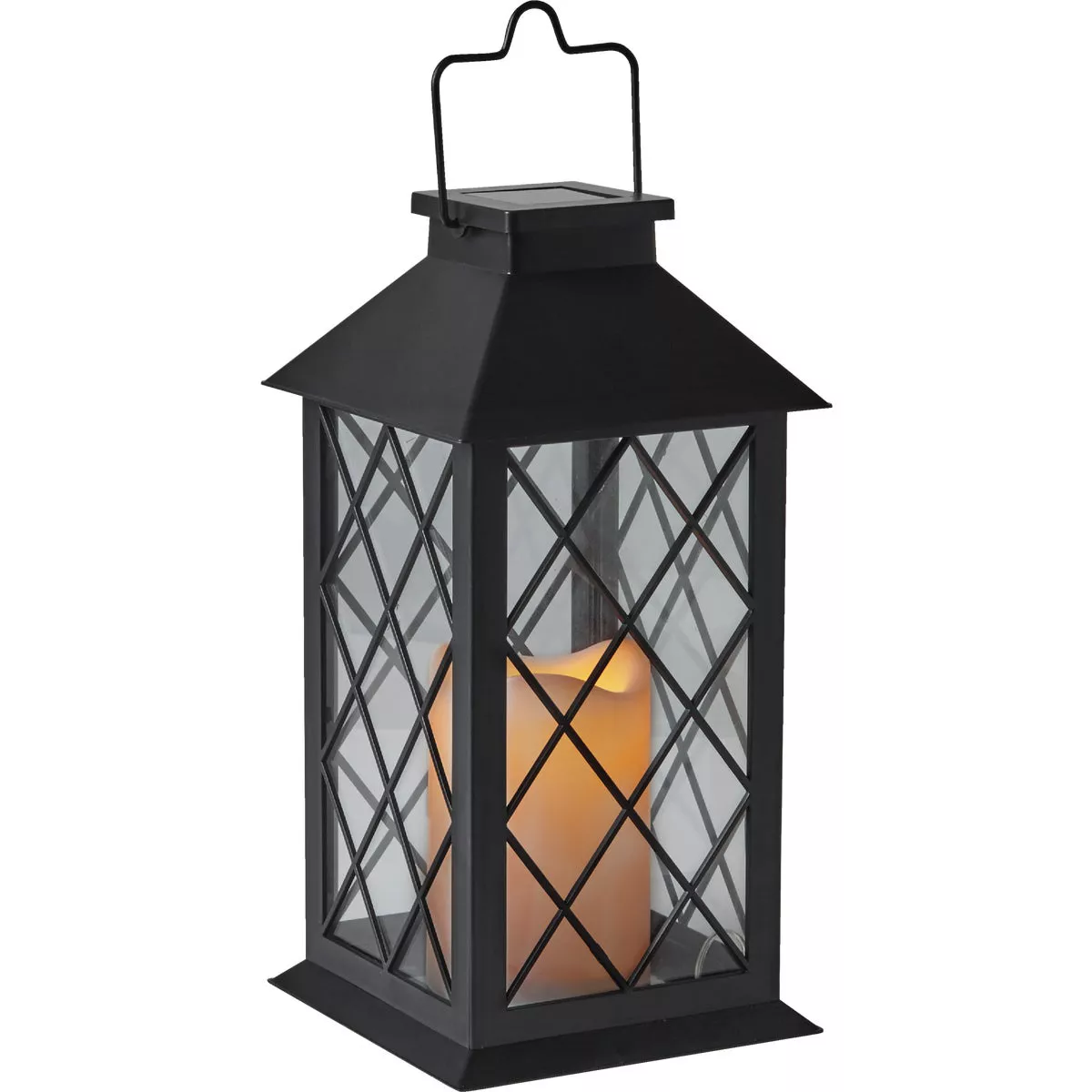 Gardman Cole and Bright 5.5 In. W. x 11 In. H. x 5.5 In. D. Amber Candle Light Plastic LED Solar Lantern - photo 3