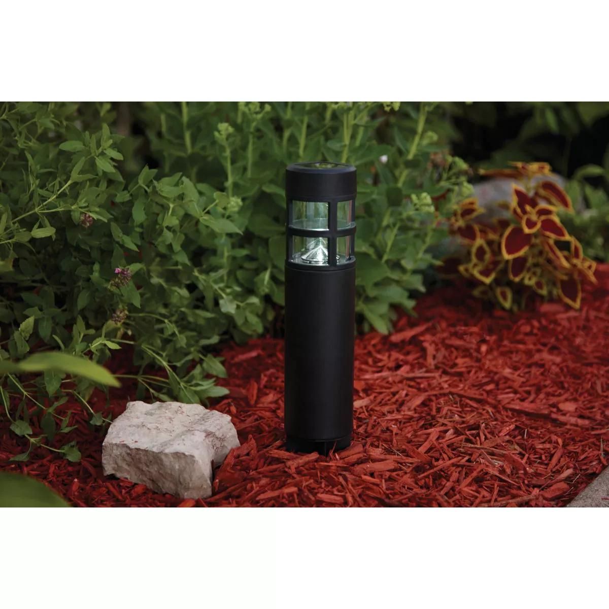 Outdoor Expressions Black 3 Lumens Metal Solar Path Light - photo 2