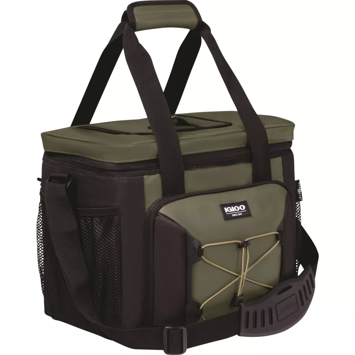 Igloo MaxCold Marine 24-Can Divided Soft-Side Cooler, Olive