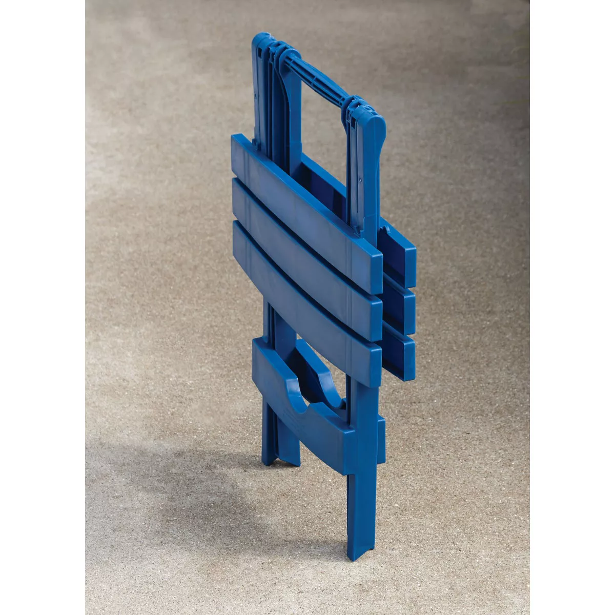Adams Quik-Fold Monaco Blue 15 In. x 17.5 In. Rectangle Resin Folding Side Table - photo 2