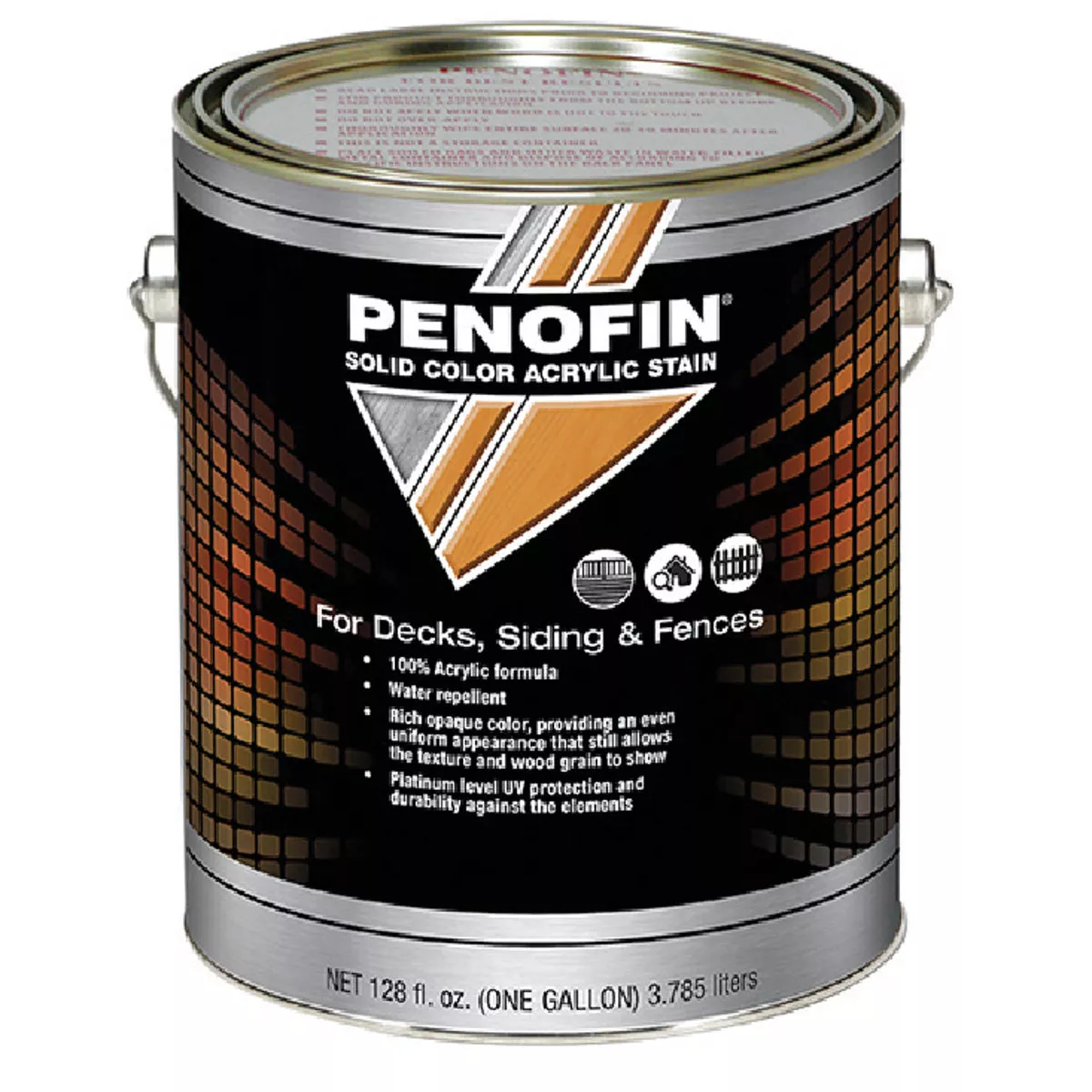 Penofin Solid Color Acrylic Stain Neutral Base Exterior Stain, 1 Gal., 329-521