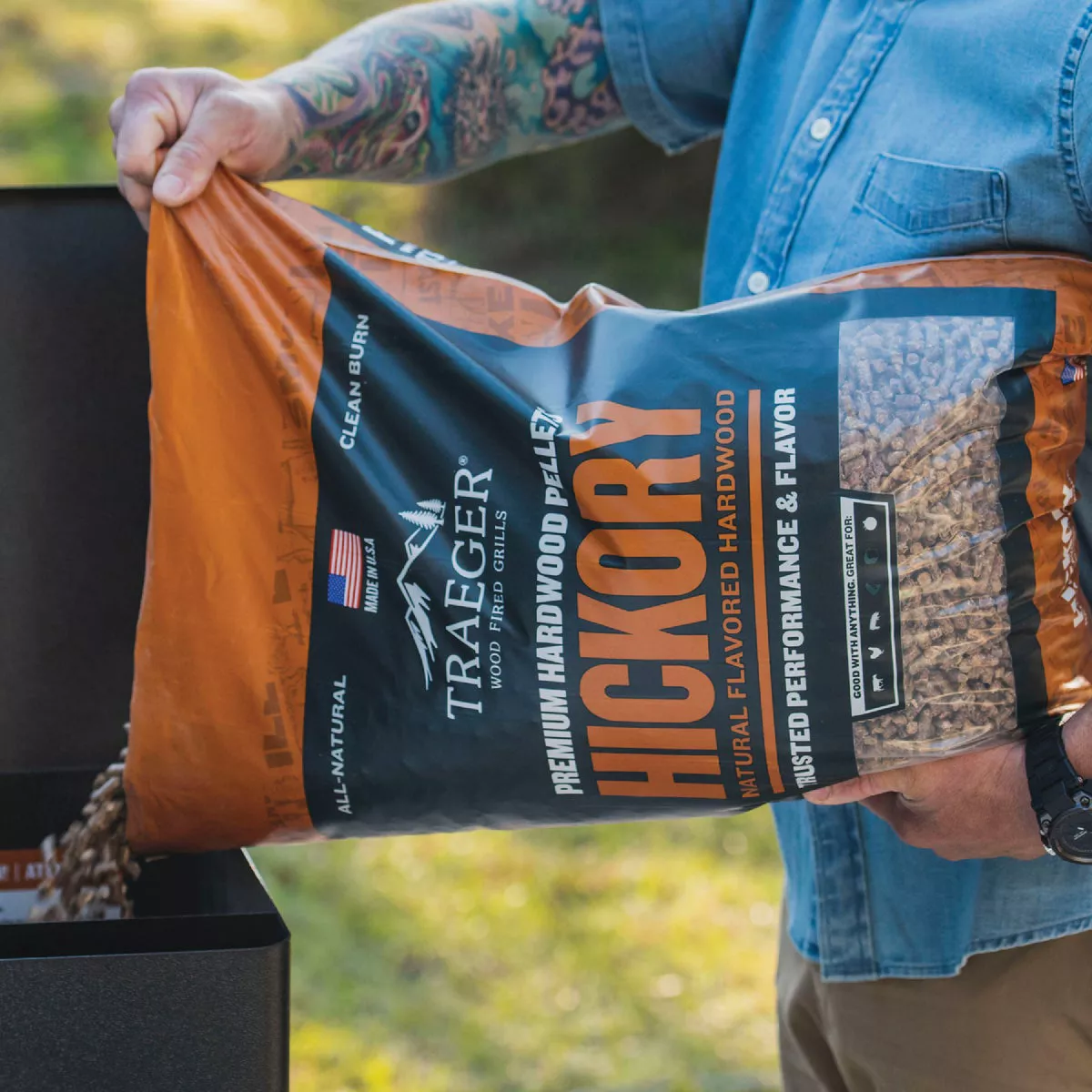 Traeger 20 Lb. Hickory All-Natural Wood Grilling Pellets - photo 4