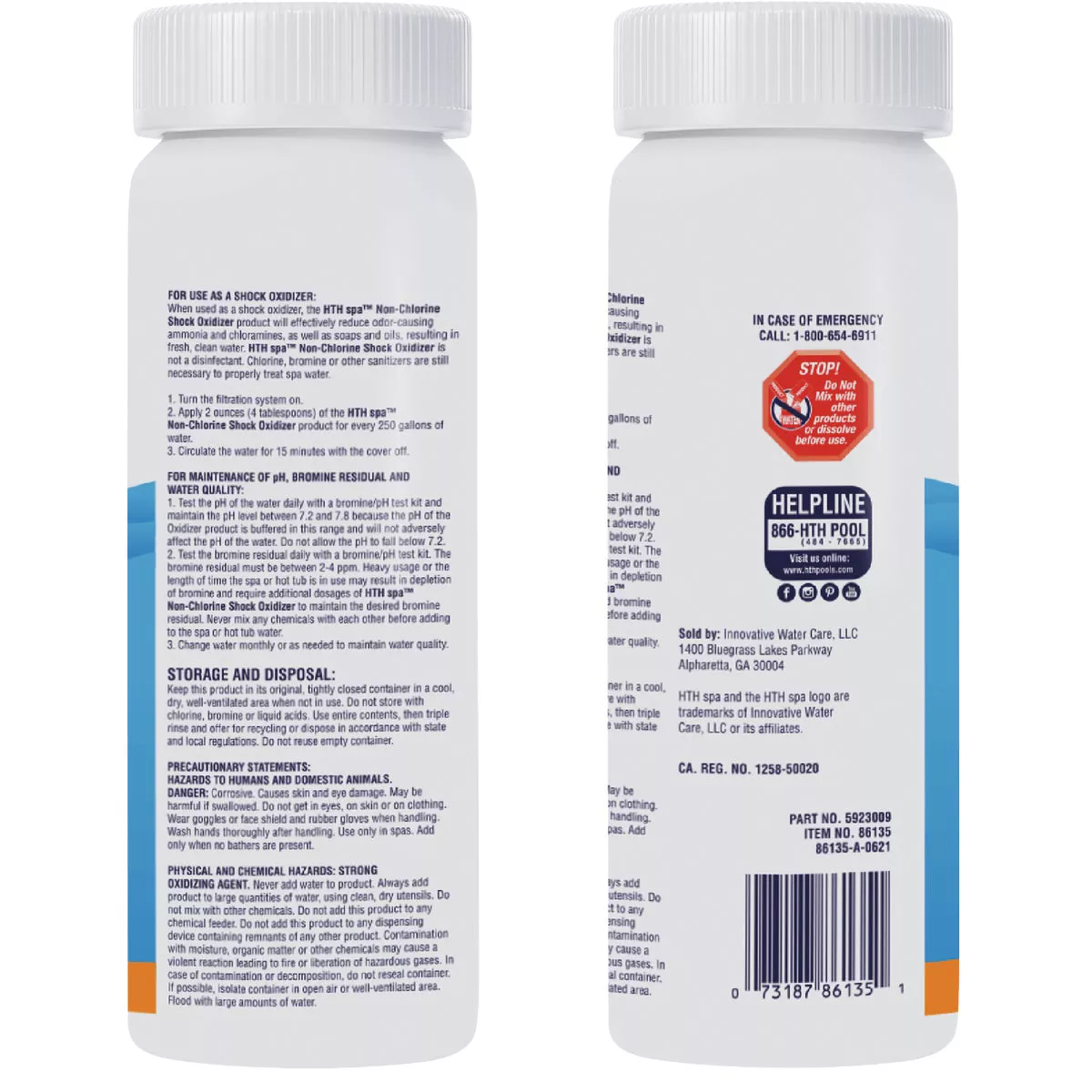 HTH Spa Care pH Up 2.5 Lb. pH Increaser Crystal - photo 2